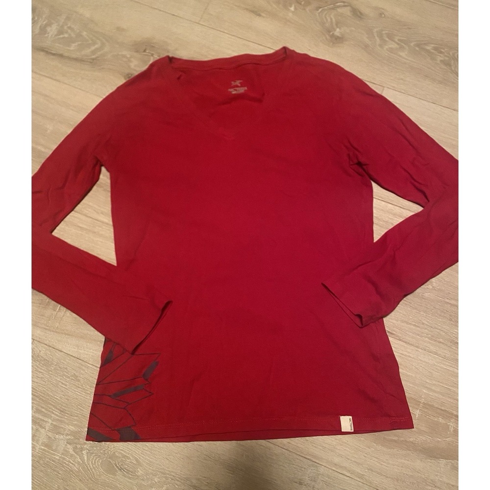 Arc'teryx Women's Long Sleeve Performance Shirt Pink Red Graphic Logo Top Small